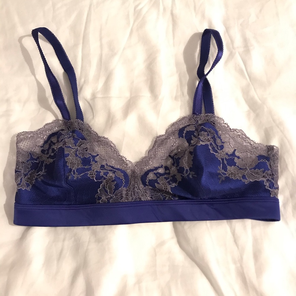 New without tags Wacoal Blue and grey bralette